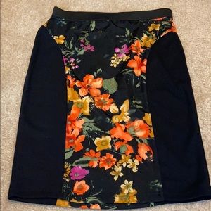 H&M pencil floral skirt